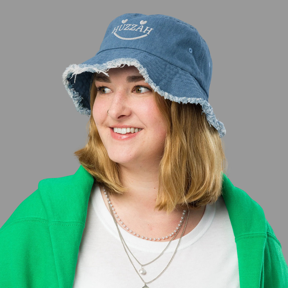 Distressed Thread Huzzah: Distressed Denim Bucket Hat – K-B-O Standard Supply