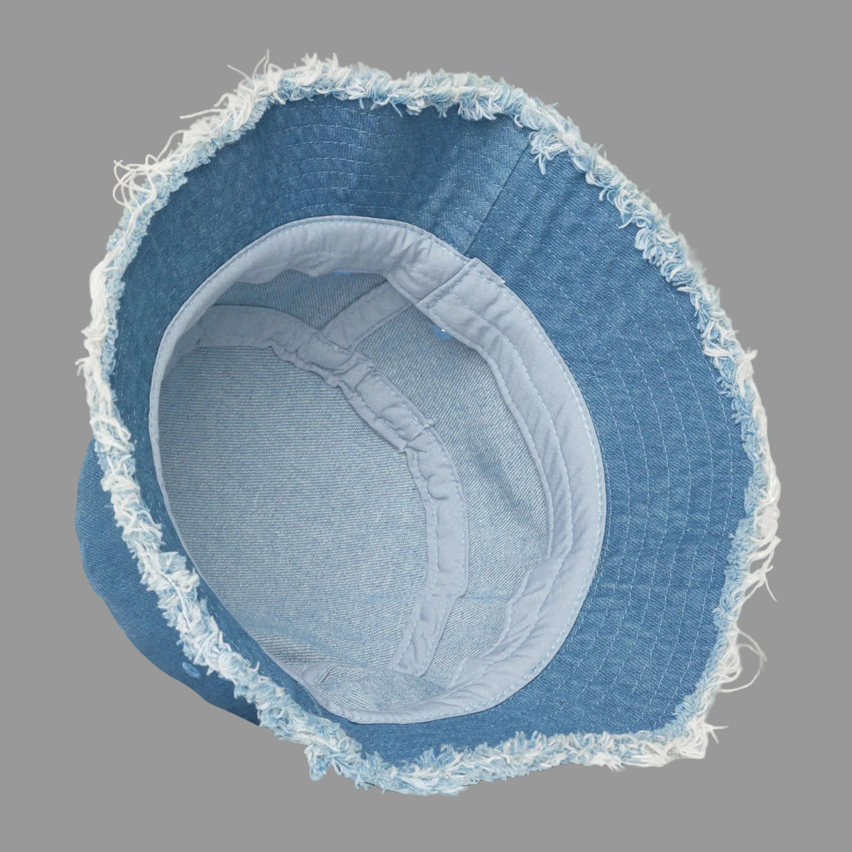 Distressed Thread Huzzah: Distressed Denim Bucket Hat – K-B-O Standard Supply