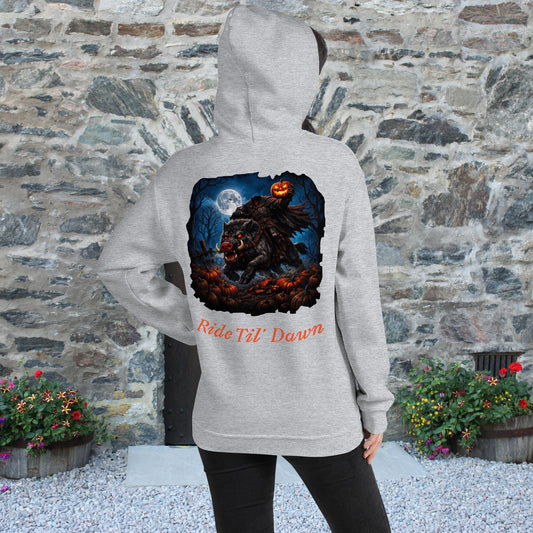 Sleepy Hollow Reckoning Unisex Heavyweight Pullover Hoodie, sport grey, back view