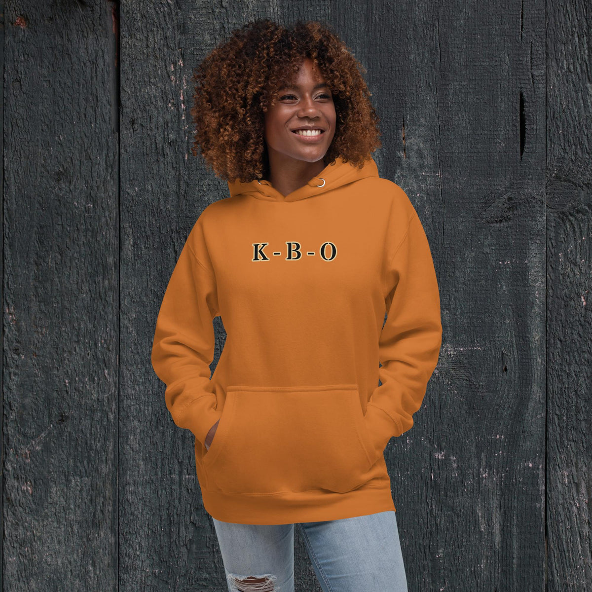 KBO “Headlamps On” Search & Rescue/EMS Heritage Unisex Hoodie, adobe, front view