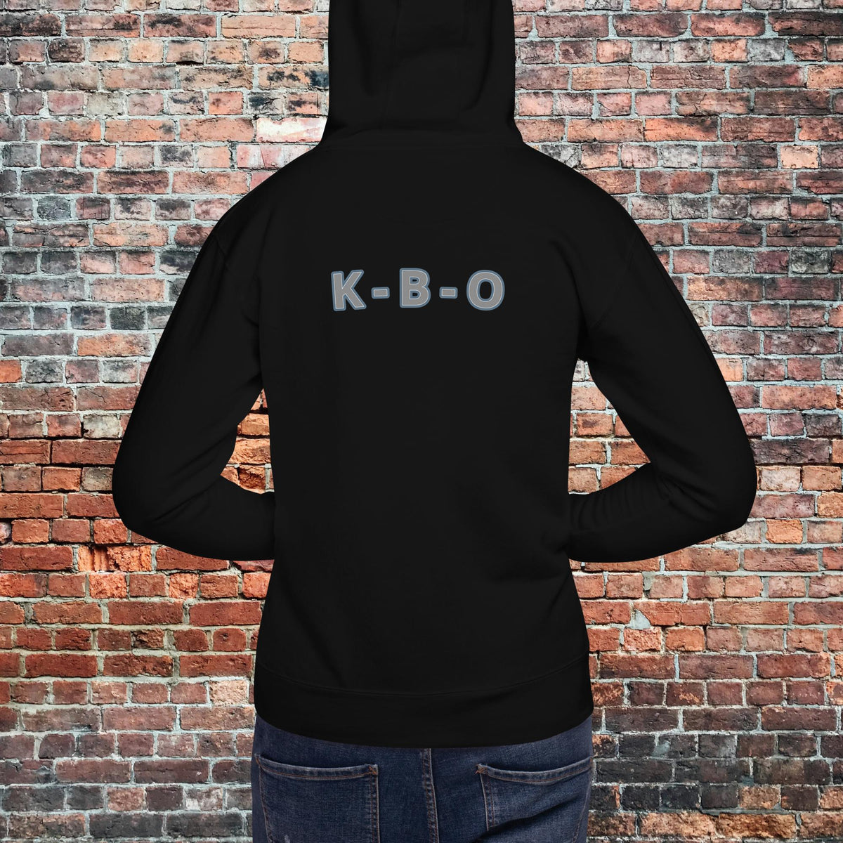 KBO Mill City Rhythm Hoodie | Police, black, back view