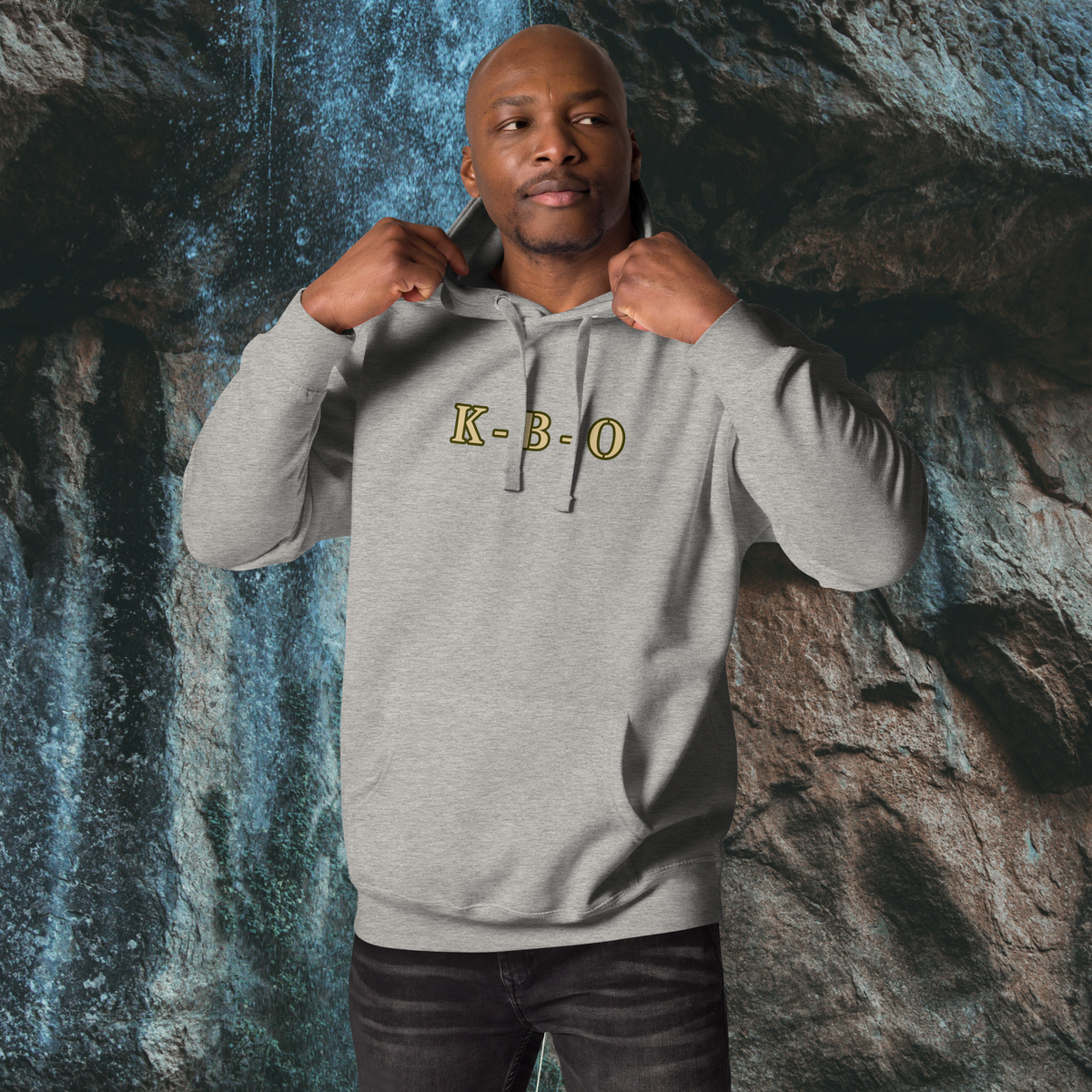 US Search & Rescue Boar Pullover Hoodie | Heavyweight Unisex Graphic Fleece, carbon grey, front view