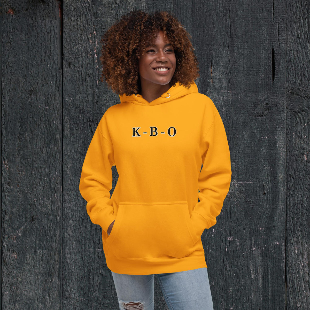 KBO “Headlamps On” Search & Rescue/EMS Heritage Unisex Hoodie, team gold, front view