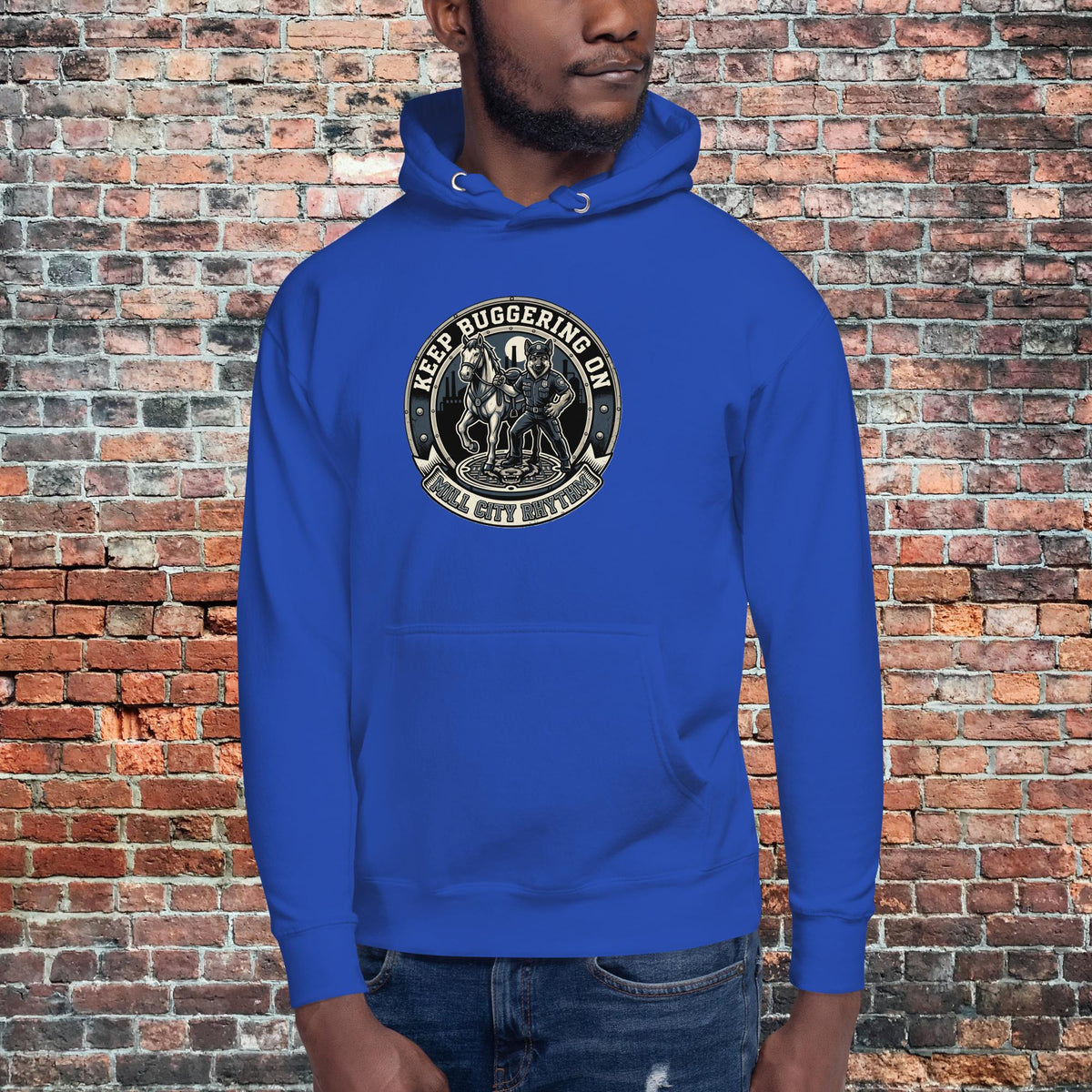 KBO Mill City Rhythm Hoodie | Police, team royal, front view