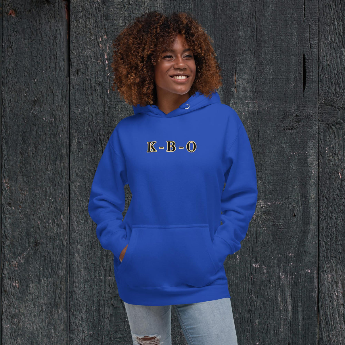 KBO “Headlamps On” Search & Rescue/EMS Heritage Unisex Hoodie, team royal, front view