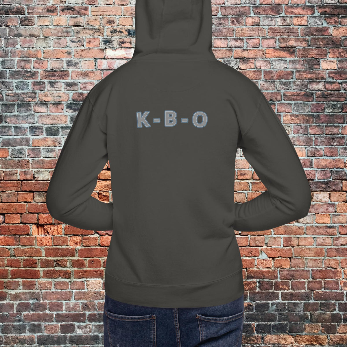 KBO Mill City Rhythm Hoodie | Police, vintage black, back view