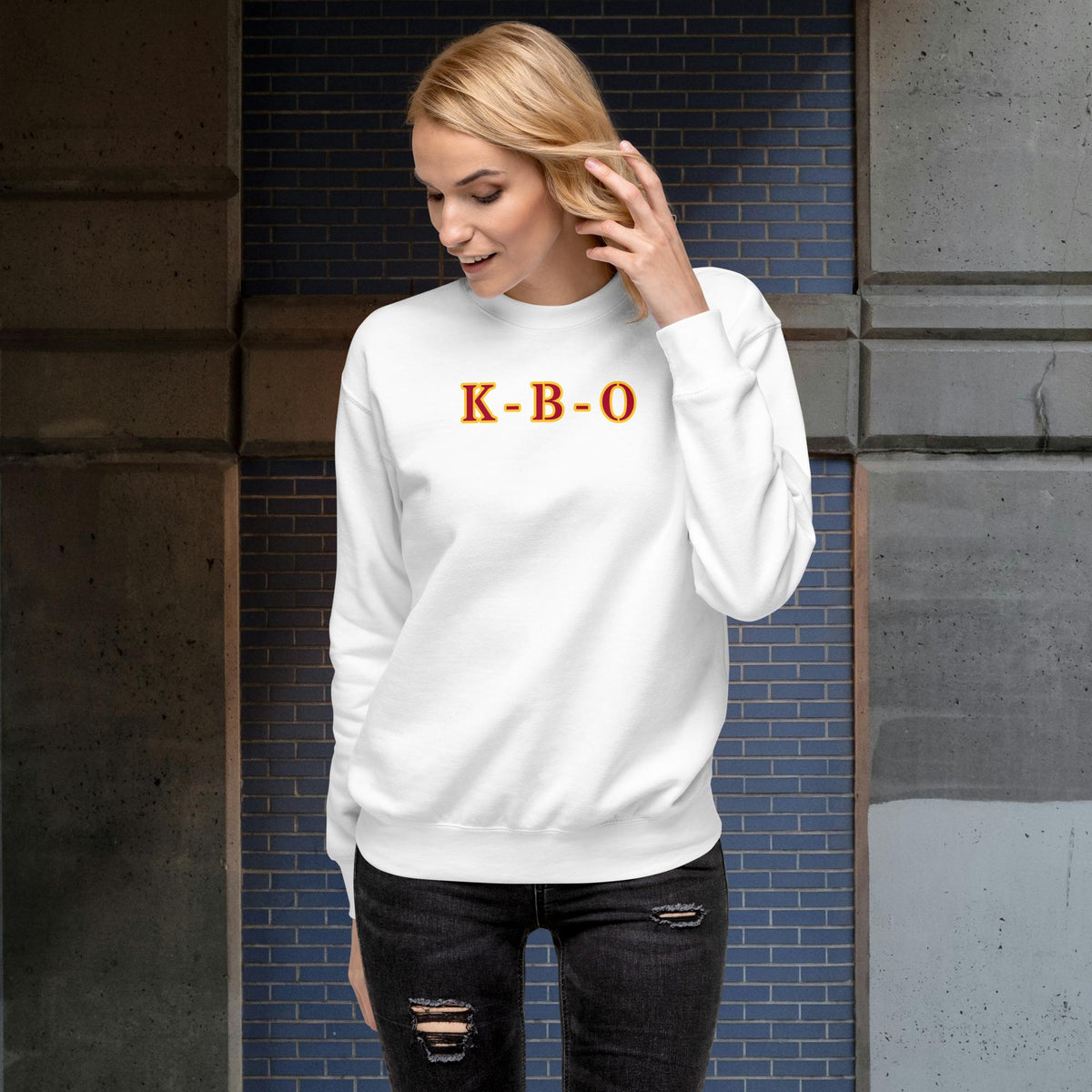 U.S. Fire Service Unisex Crewneck Sweatshirt | Heavyweight Fleece, white, front view