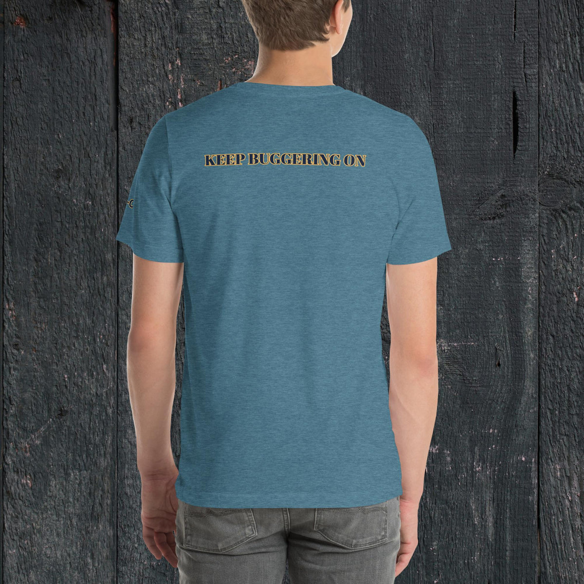 Paws and Duty — Official KBO Unisex T-Shirt, heather deep teal, back view