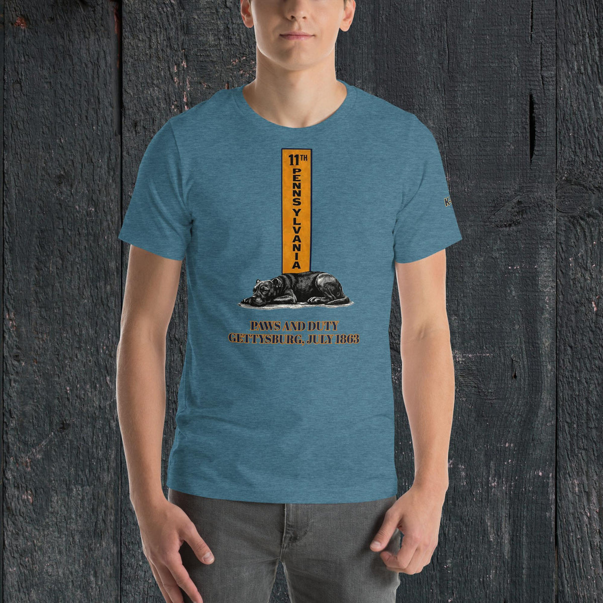 Paws and Duty — Official KBO Unisex T-Shirt, heather deep teal, front view
