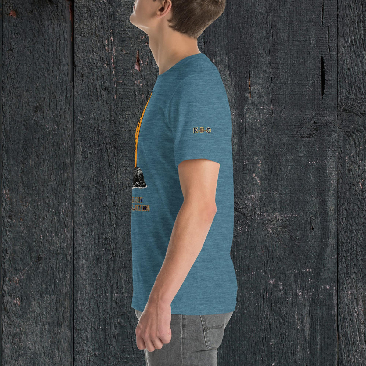 Paws and Duty — Official KBO Unisex T-Shirt, heather deep teal, left view