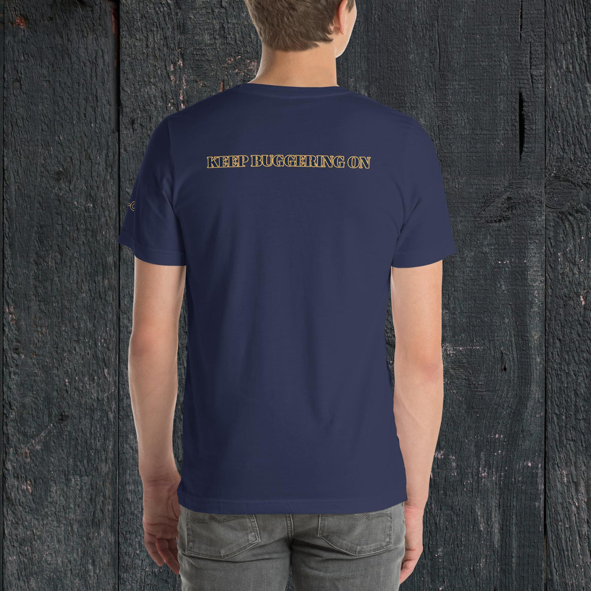 Paws and Duty — Official KBO Unisex T-Shirt, navy, back view