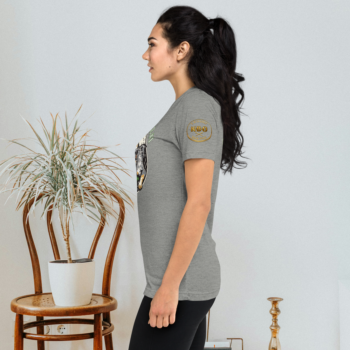 “Local Rule No. 1” Vintage Unisex Tri-Blend Tee, athletic grey, left view