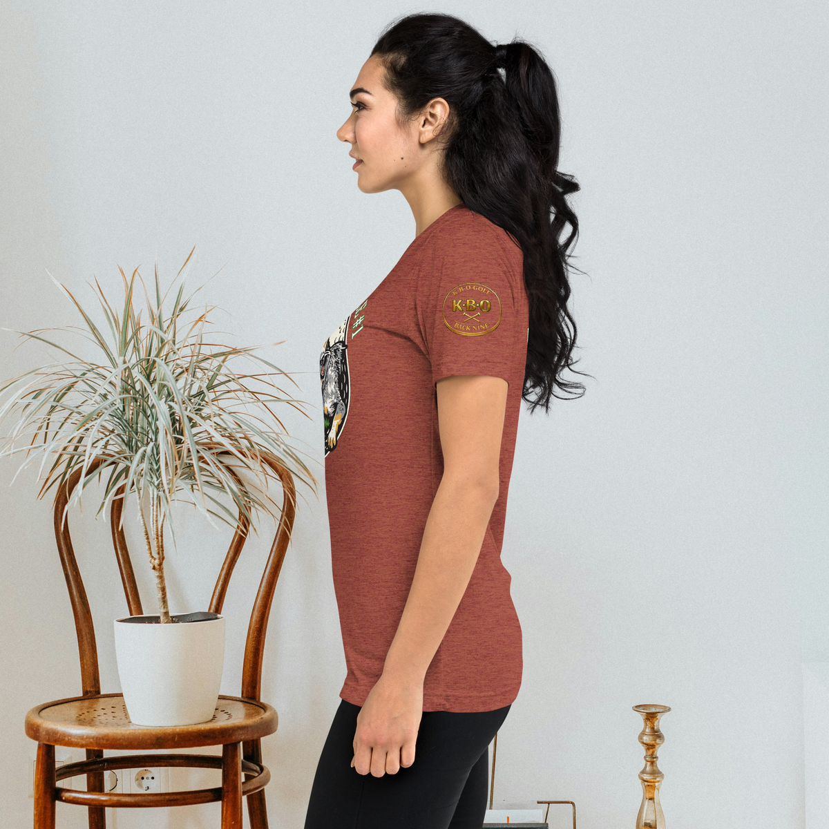 “Local Rule No. 1” Vintage Unisex Tri-Blend Tee, clay, left view