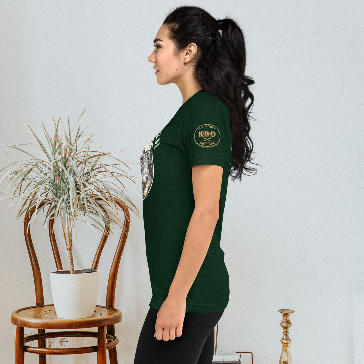 “Local Rule No. 1” Vintage Unisex Tri-Blend Tee, emerald, left view
