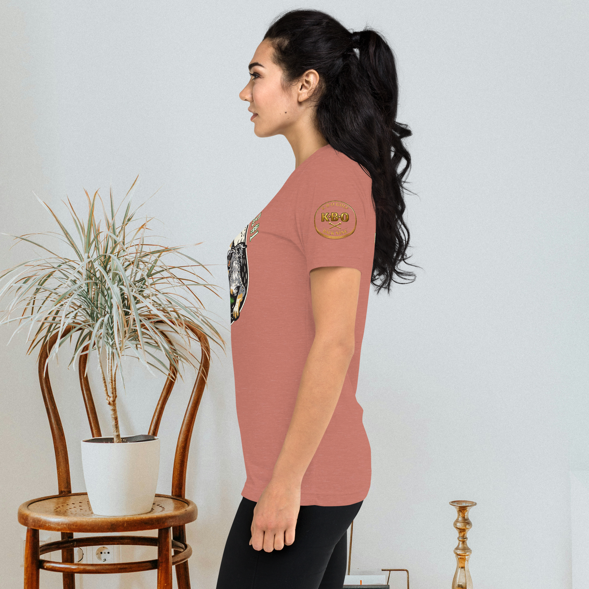 “Local Rule No. 1” Vintage Unisex Tri-Blend Tee, mauve, left view